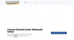 Desktop Screenshot of channelletterwholesale.com