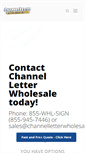 Mobile Screenshot of channelletterwholesale.com
